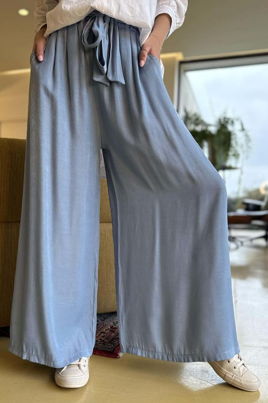Perfect Chambray Palazzo Pant Light /15=